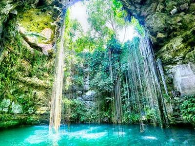 Scenic view of Ruta De Los Cenotes, Riviera Maya - ideal destination for your private transfer